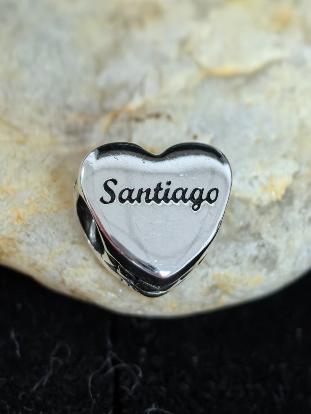 Pandora Santiago Exclusive Heart Charm Travel Pendant, S925 Silver (Women's)